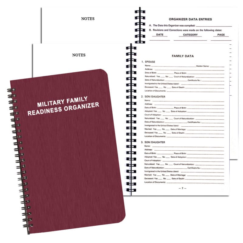 Custom Military Readiness Organizer/ Shimmer Cover - 1