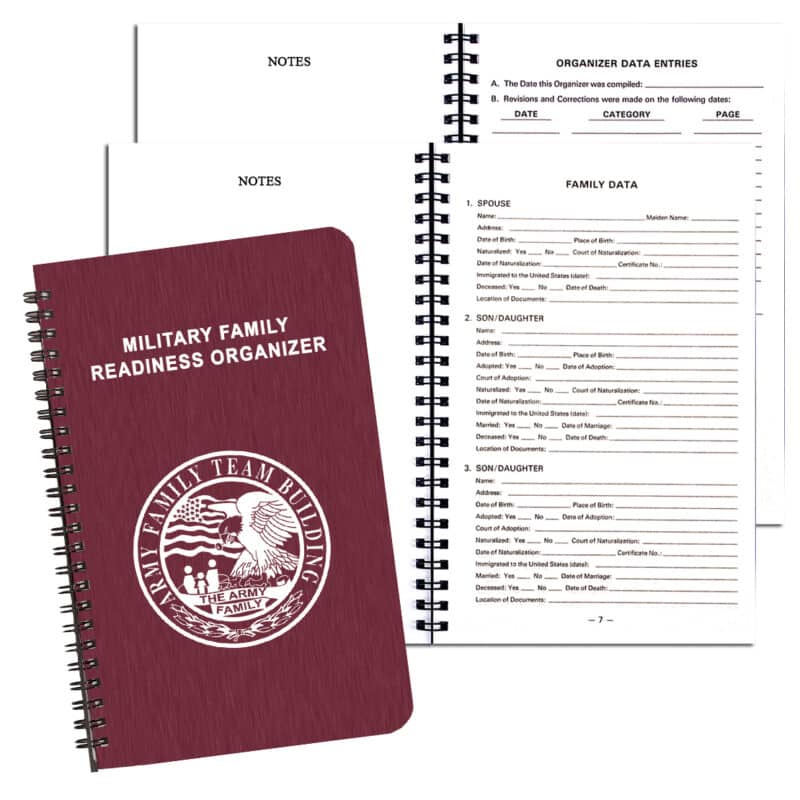Custom Military Readiness Organizer/ Shimmer Cover