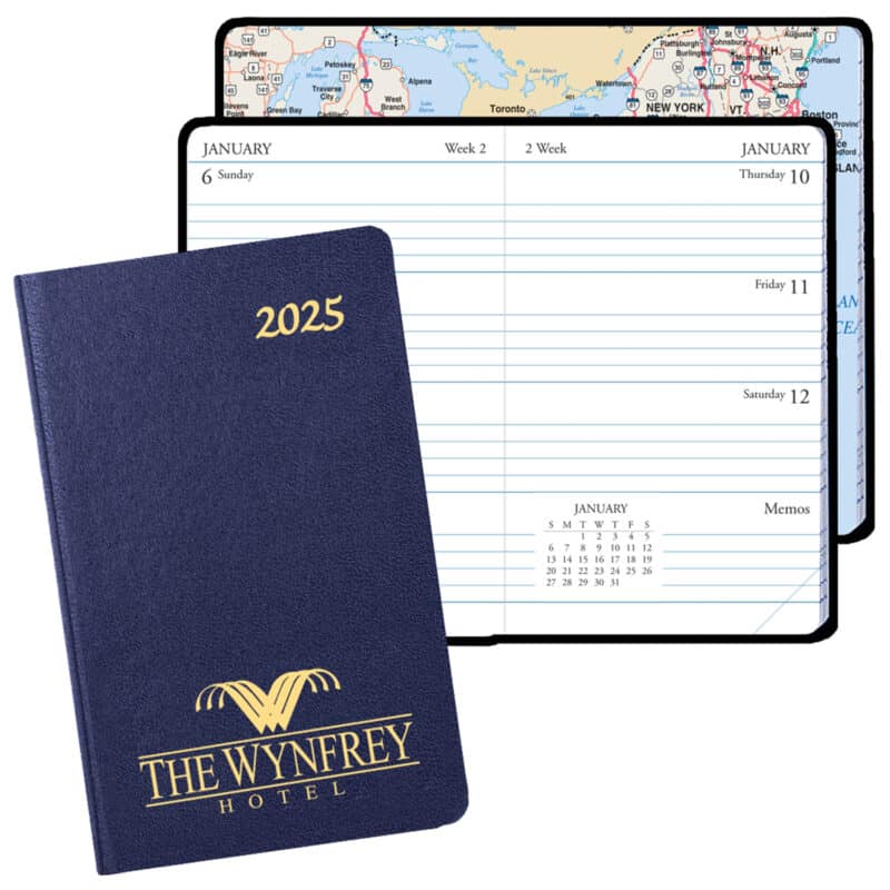 Custom Mini Weekly Pocket Planner - Leatherette Covers