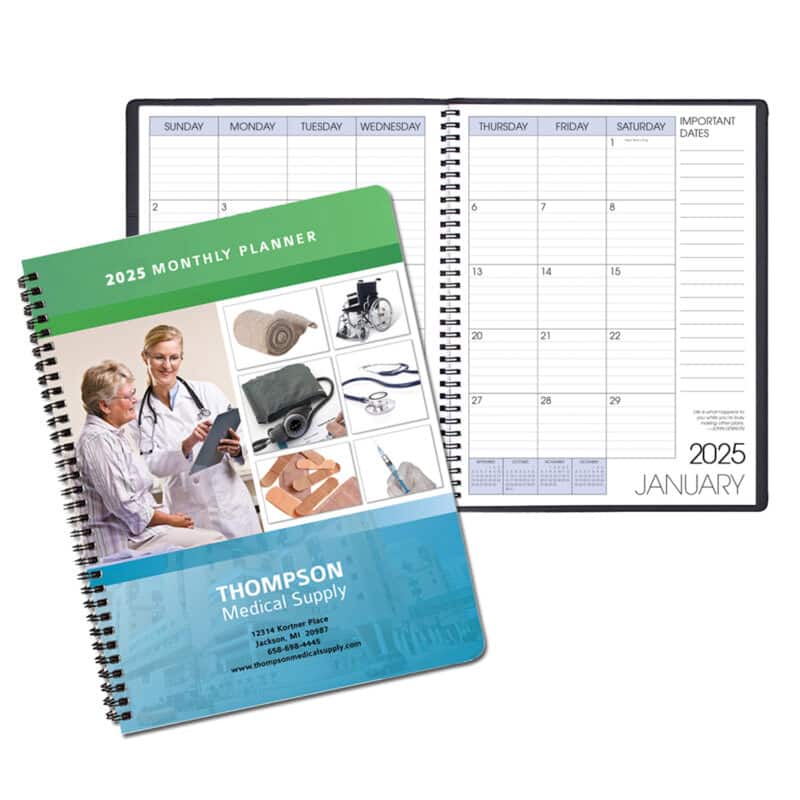 Custom Monthly Appointment Planner Full Color Digital Custom Cover