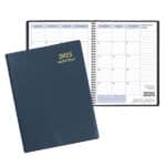 Custom Monthly Desk Appointment Calendar/Planner w/ Continental Vinyl Cover - 1