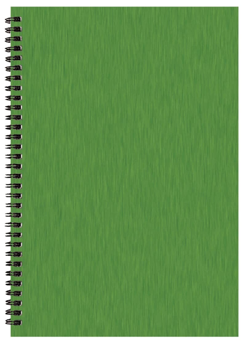 Custom Monthly Desk Wire Bound Appointment Planner w/ Shimmer Cover - 2