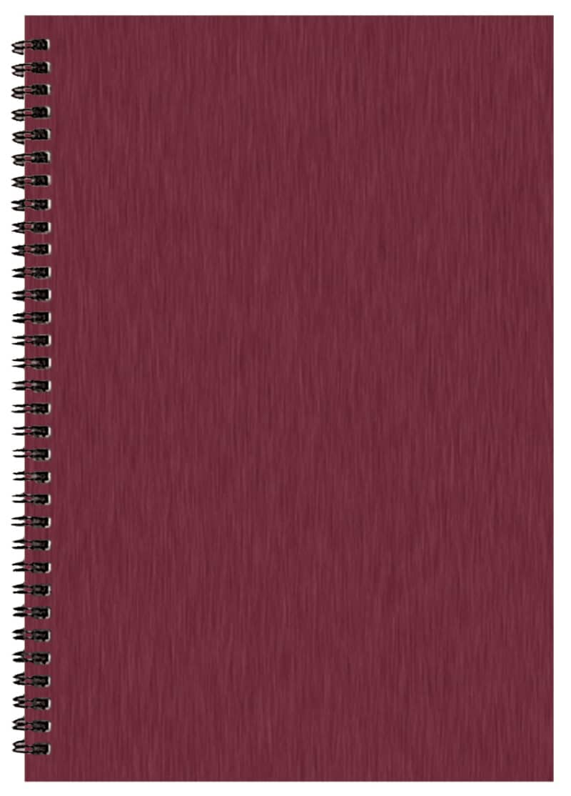 Custom Monthly Desk Wire Bound Appointment Planner w/ Shimmer Cover - 4