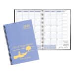 Custom Monthly Desk Wire Bound Appointment Planner w/ Twilight Cover