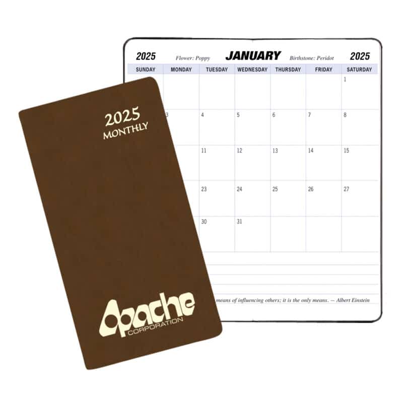 Custom Monthly Pocket Planner w/ Canyon Cover