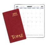 Custom Monthly Pocket Planner w/ Cobblestone Cover