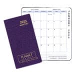 Custom Monthly Pocket Planner w/ Cobblestone Cover - Upright Format