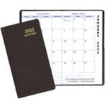 Custom Monthly Pocket Planner w/ Continental Vinyl Cover - Upright Format - 1