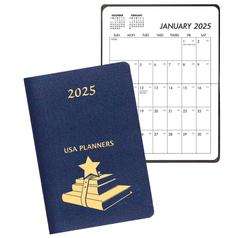 Custom Perfect Fit Pocket Planner w/ Leatherette Cover