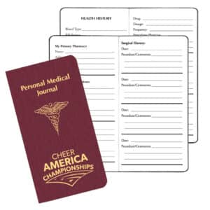 Custom Personal Medical Journal w/ Shimmer Cover