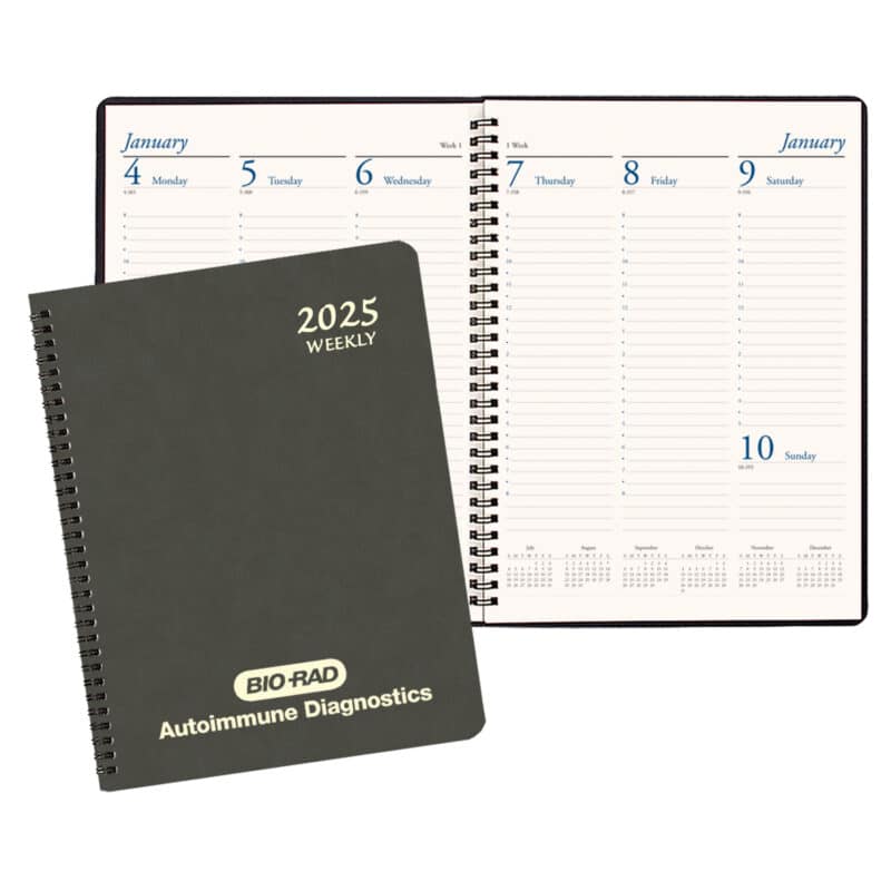 Custom Professional Weekly Desk Appointment Planner w/ Canyon Cover
