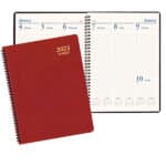 Custom Professional Weekly Desk Appointment Planner w/ Leatherette Cover - 1