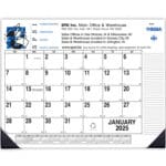 Custom Side Custom Desk Pad Calendar (2 Color)