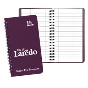 Custom Tally Book w/ Leatherette Cover