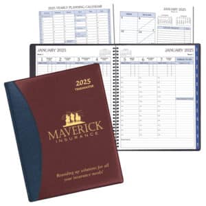 Custom Time Management Planner w/ Carriage Vinyl Cover