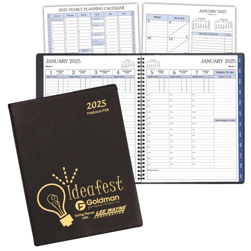 Custom Time Management Planner w/ Continental Vinyl Cover