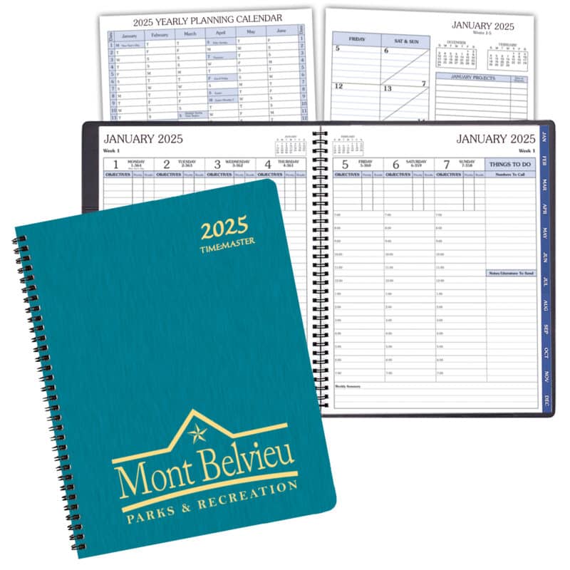 Custom Time Management Planner w/ Shimmer Cover