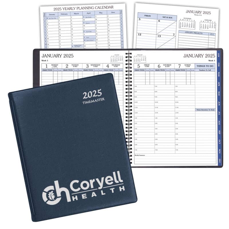 Custom Time:Master Time Management Planner w/ Continental Vinyl Cover