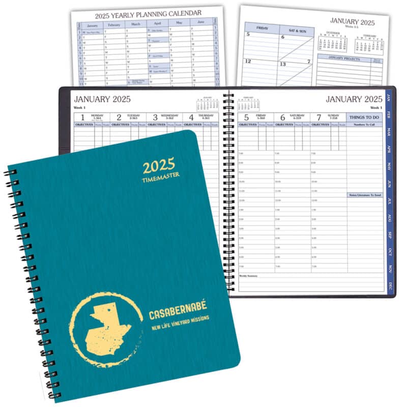 Custom Time:Master Time Management Planner w/ Shimmer Cover