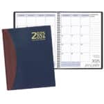 Custom Two Year Monthly Desk Planner w/ Carriage Vinyl Cover - 1