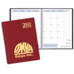 Custom Two Year Monthly Desk Planner w/ Cobblestone Cover