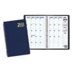 Custom Two Year Monthly Desk Planner w/ Leatherette Cover - 1