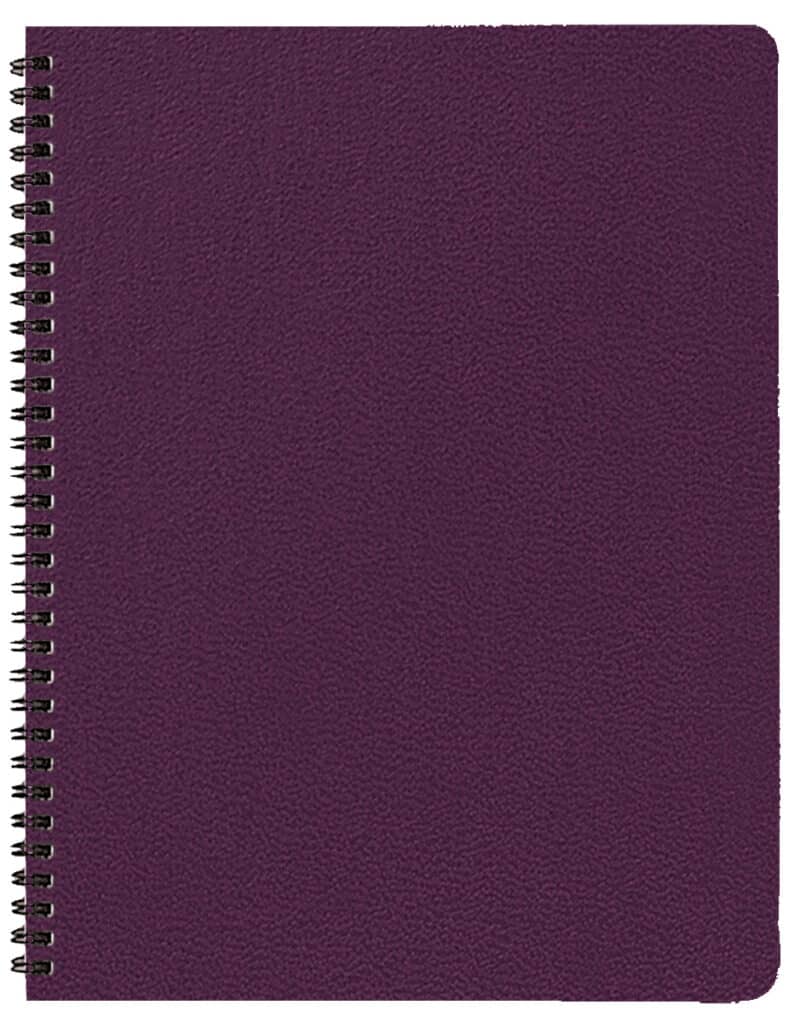 Custom Two Year Monthly Desk Planner w/ Leatherette Cover - 6