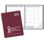 Custom Two Year Monthly Desk Planner w/ Shimmer Cover