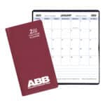 Custom Two Year Pocket Planner w/ Continental Vinyl Cover
