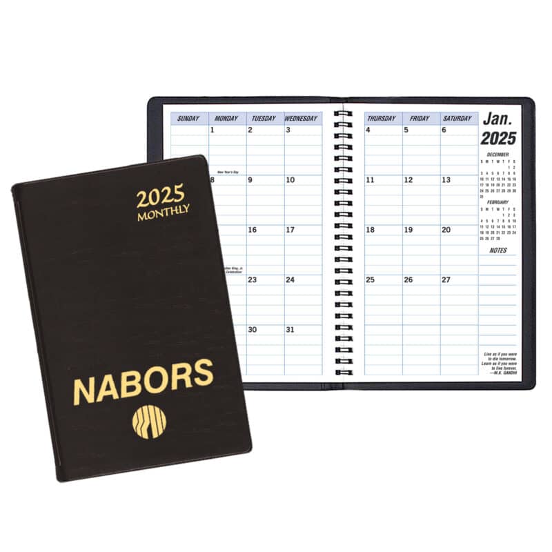 Custom Weekly Desk Appointment Planner w/ Continental Vinyl Cover