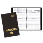 Custom Weekly Desk Appointment Planner w/ Continental Vinyl Cover