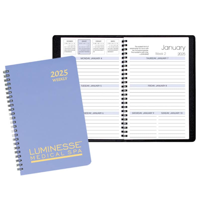Custom Weekly Desk Appointment Planner w/ Twilight Cover