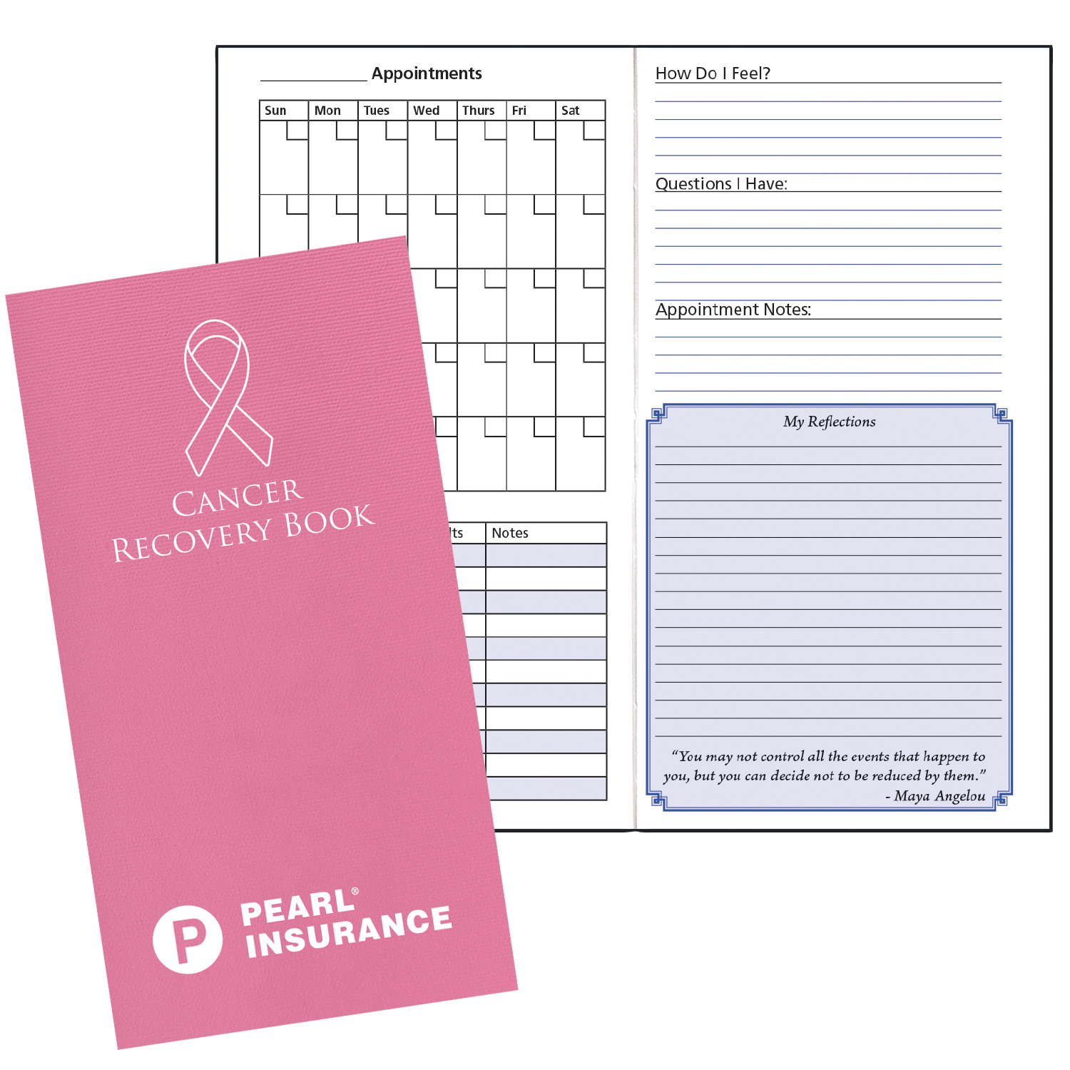 Custom Cancer Recovery Book 4" x 8"