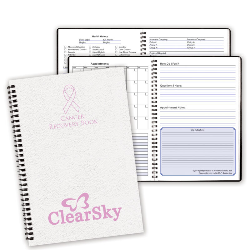 Cancer-Recovery-Book-7-x-10-Wire-Bound-CRB-61W Custom Cancer Recovery Book 7" x 10"