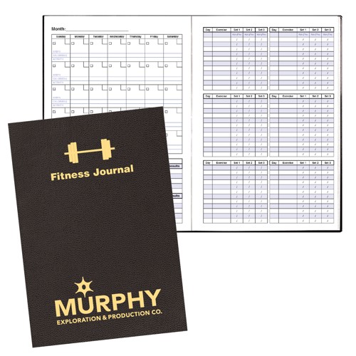 Fitness-Journal-Large-7-x-10-FJX-61 Custom Fitness Journal Large 7 x 10