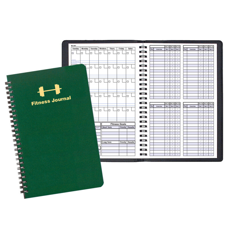 Custom Fitness Journal Large 5 1/2 x 8 1/2