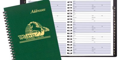 Custom Large Address Book/ Leatherette Cover