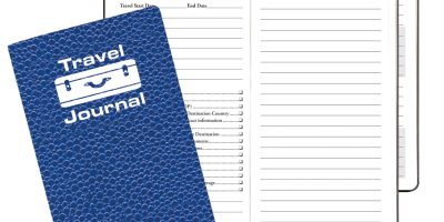 Custom Travel Journal w/ Cobblestone Cover